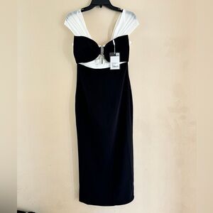 Self-portrait bow rhinestones dress uk6 us2